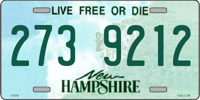 NH license plate 2739212