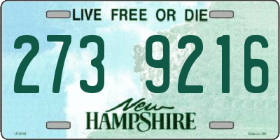 NH license plate 2739216