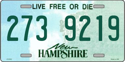 NH license plate 2739219