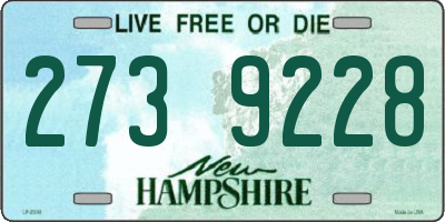NH license plate 2739228