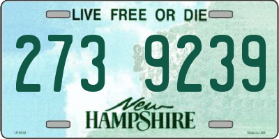 NH license plate 2739239