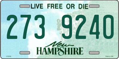 NH license plate 2739240