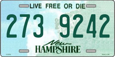 NH license plate 2739242