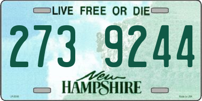 NH license plate 2739244