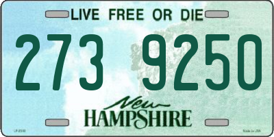 NH license plate 2739250
