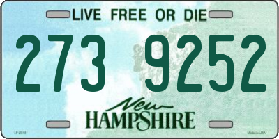 NH license plate 2739252