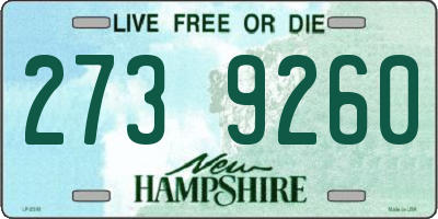 NH license plate 2739260