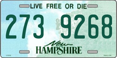 NH license plate 2739268