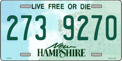 NH license plate 2739270