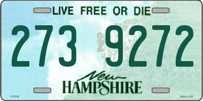 NH license plate 2739272