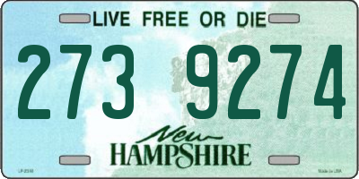 NH license plate 2739274