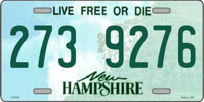 NH license plate 2739276