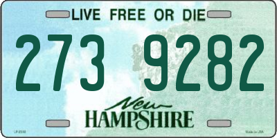 NH license plate 2739282