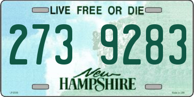 NH license plate 2739283