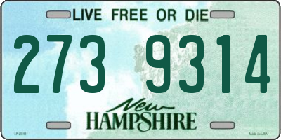 NH license plate 2739314