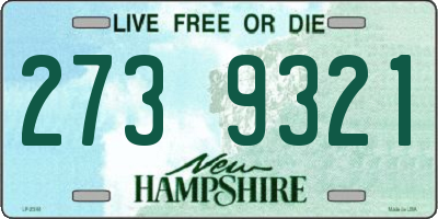 NH license plate 2739321