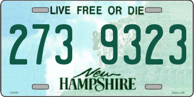 NH license plate 2739323