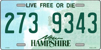 NH license plate 2739343