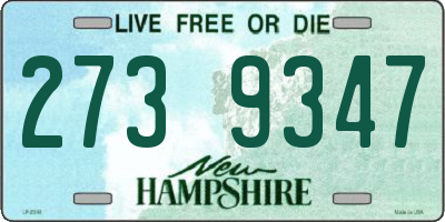 NH license plate 2739347