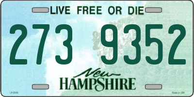 NH license plate 2739352