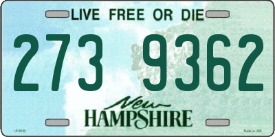 NH license plate 2739362