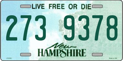 NH license plate 2739378