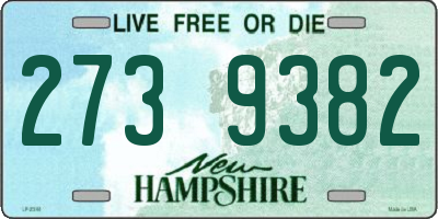 NH license plate 2739382