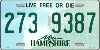 NH license plate 2739387