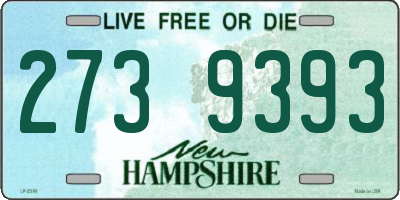 NH license plate 2739393