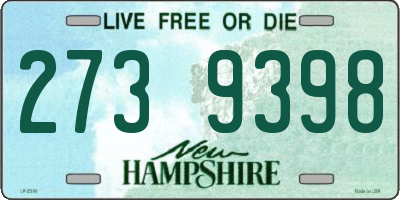 NH license plate 2739398