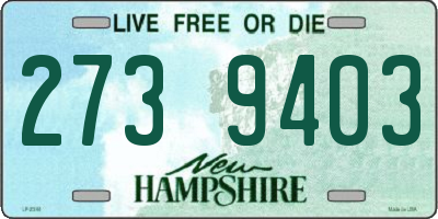 NH license plate 2739403