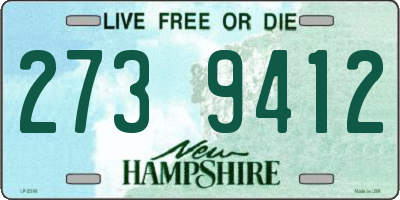 NH license plate 2739412