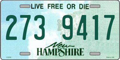 NH license plate 2739417