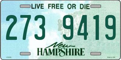 NH license plate 2739419
