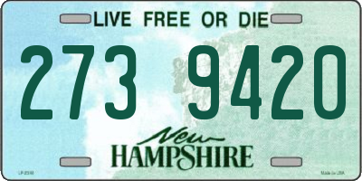 NH license plate 2739420