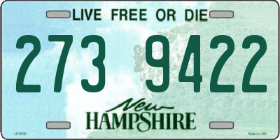 NH license plate 2739422