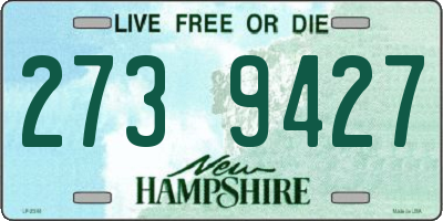 NH license plate 2739427