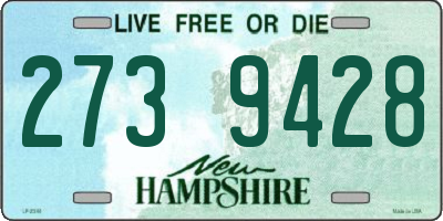 NH license plate 2739428