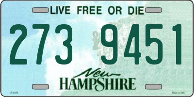 NH license plate 2739451