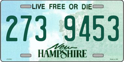 NH license plate 2739453
