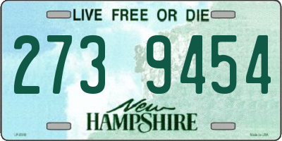 NH license plate 2739454