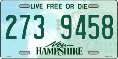 NH license plate 2739458