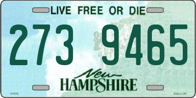 NH license plate 2739465