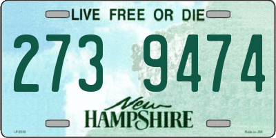 NH license plate 2739474