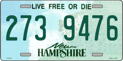 NH license plate 2739476