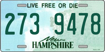 NH license plate 2739478
