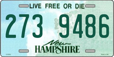 NH license plate 2739486