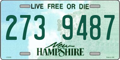 NH license plate 2739487