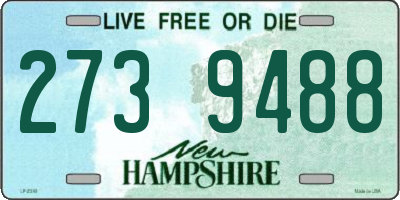 NH license plate 2739488