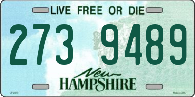 NH license plate 2739489